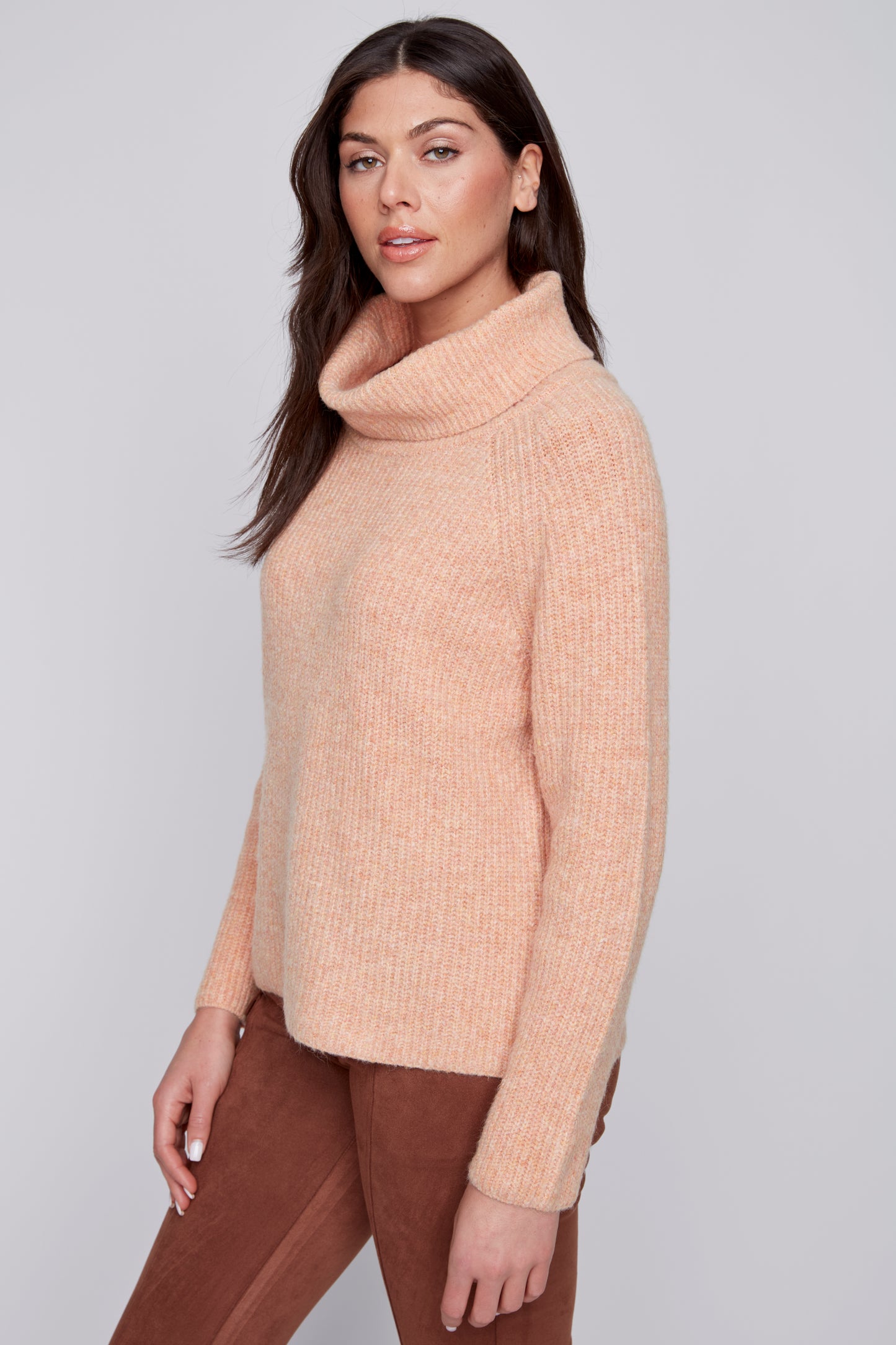 Tricot à col baveux
