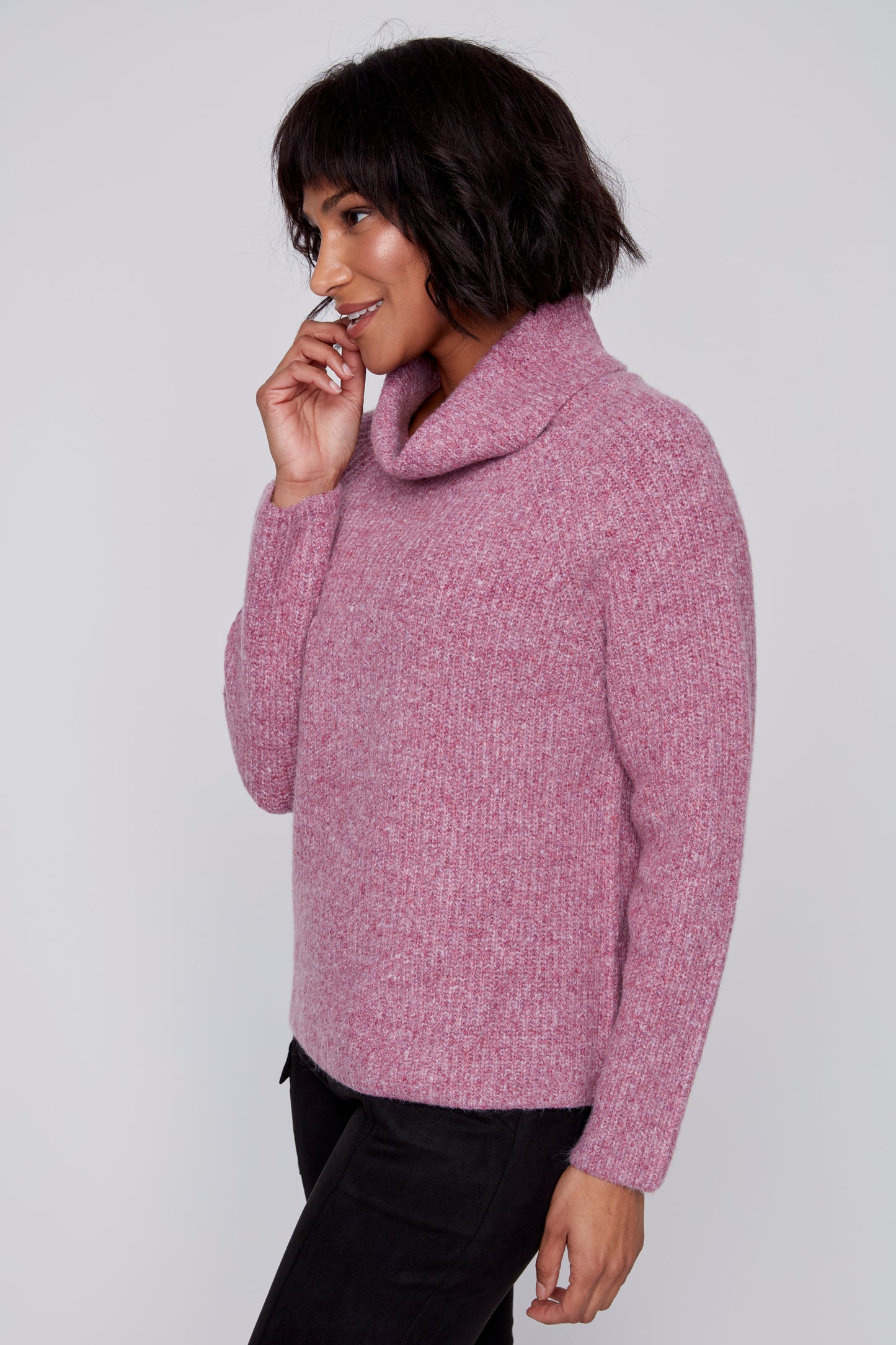 Tricot à col baveux