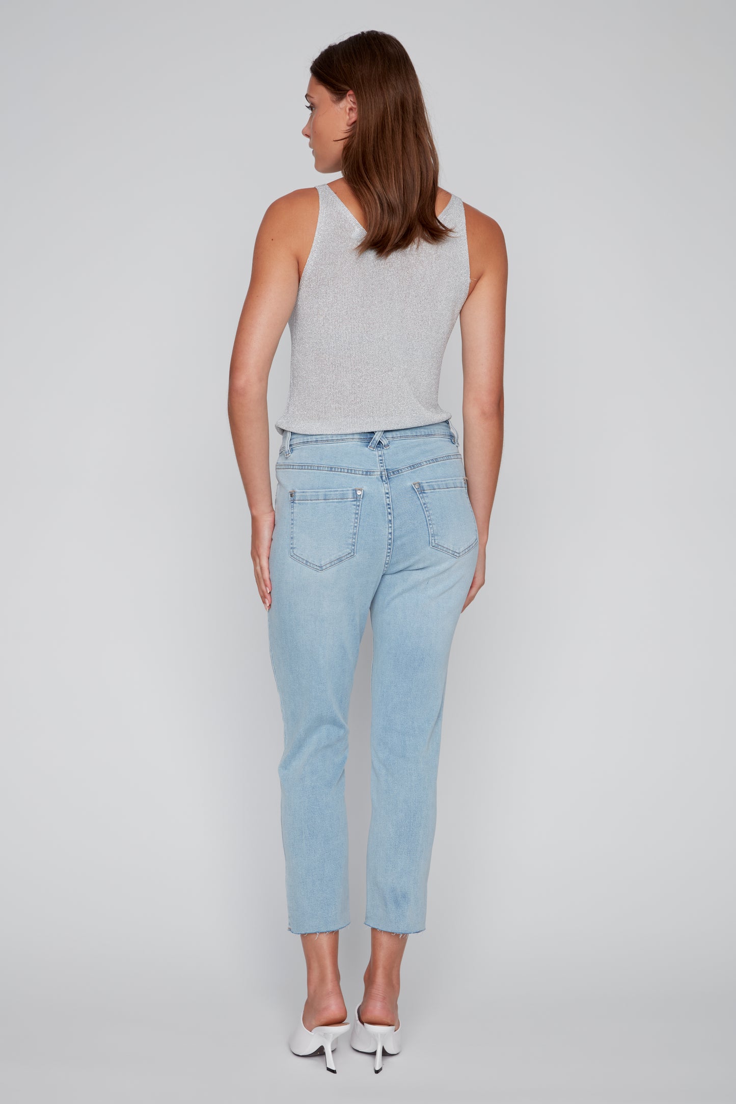 Jeans bandes à strass