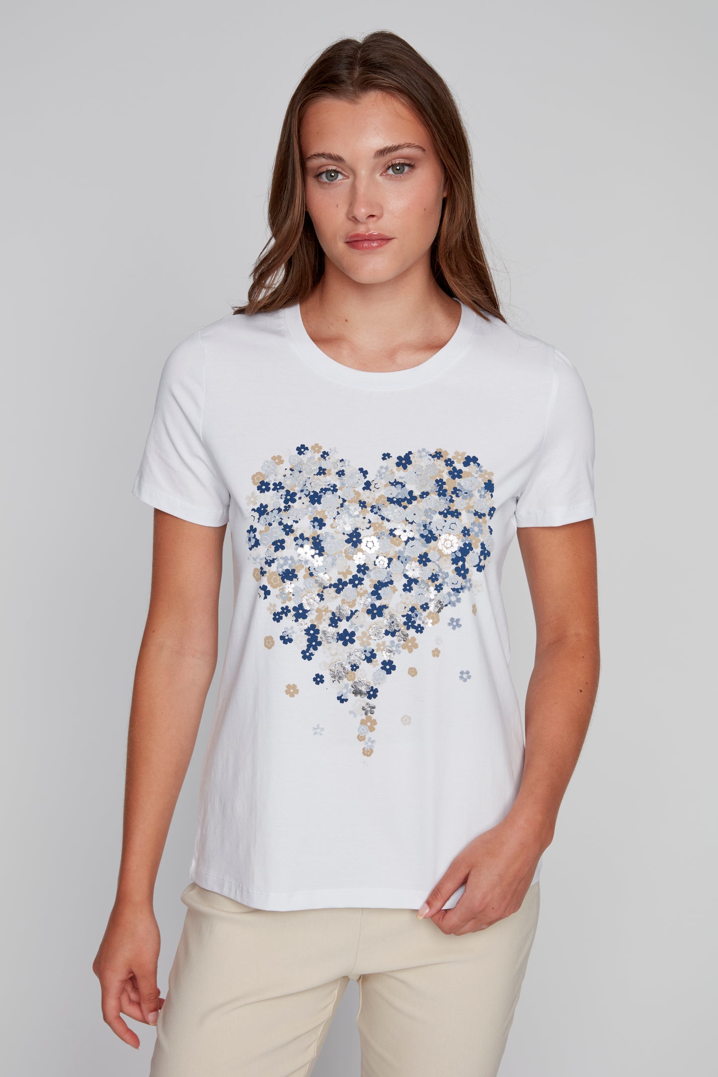 T-shirt coeur scintillant