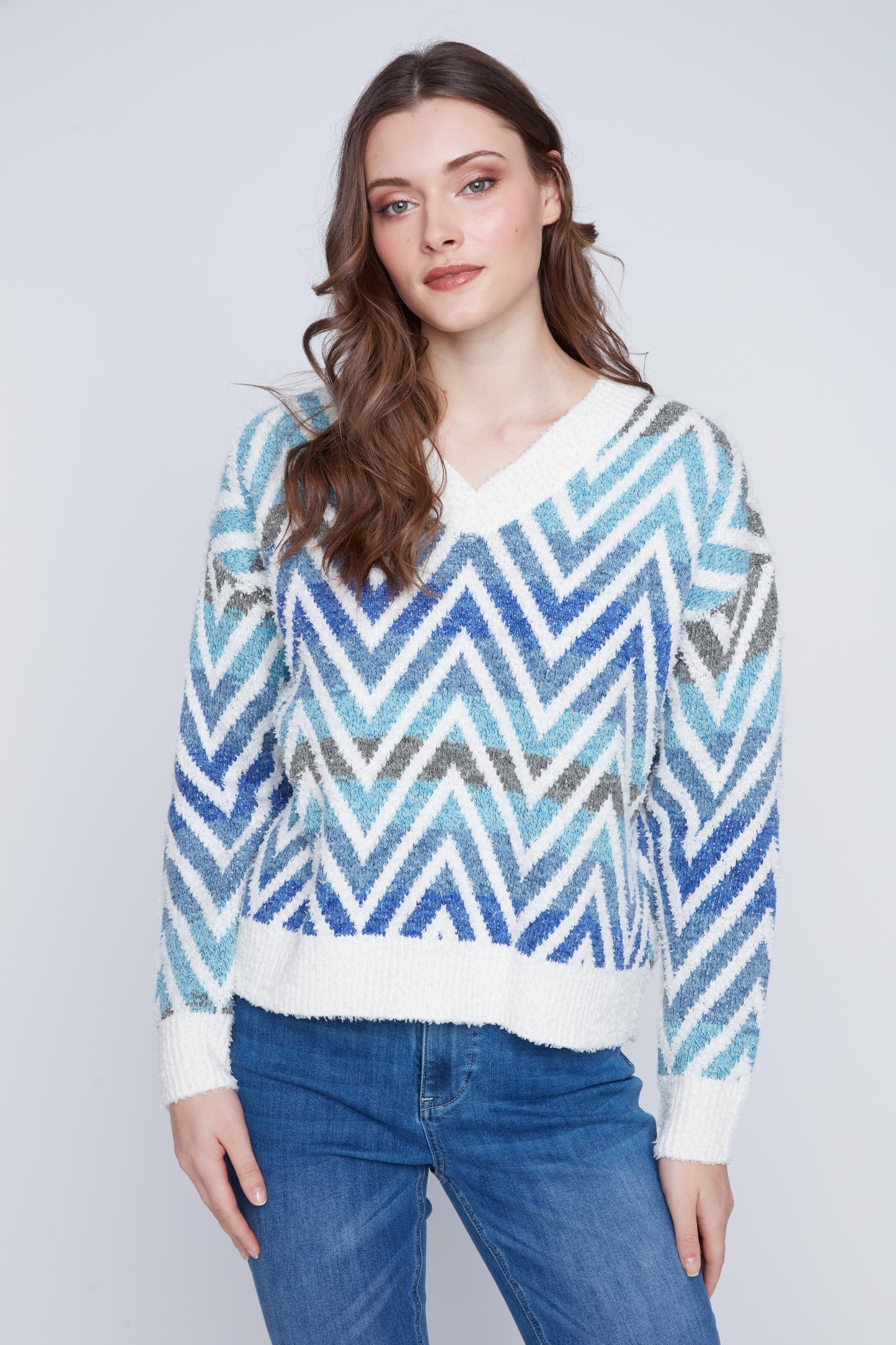 Chandail motif zig-zag