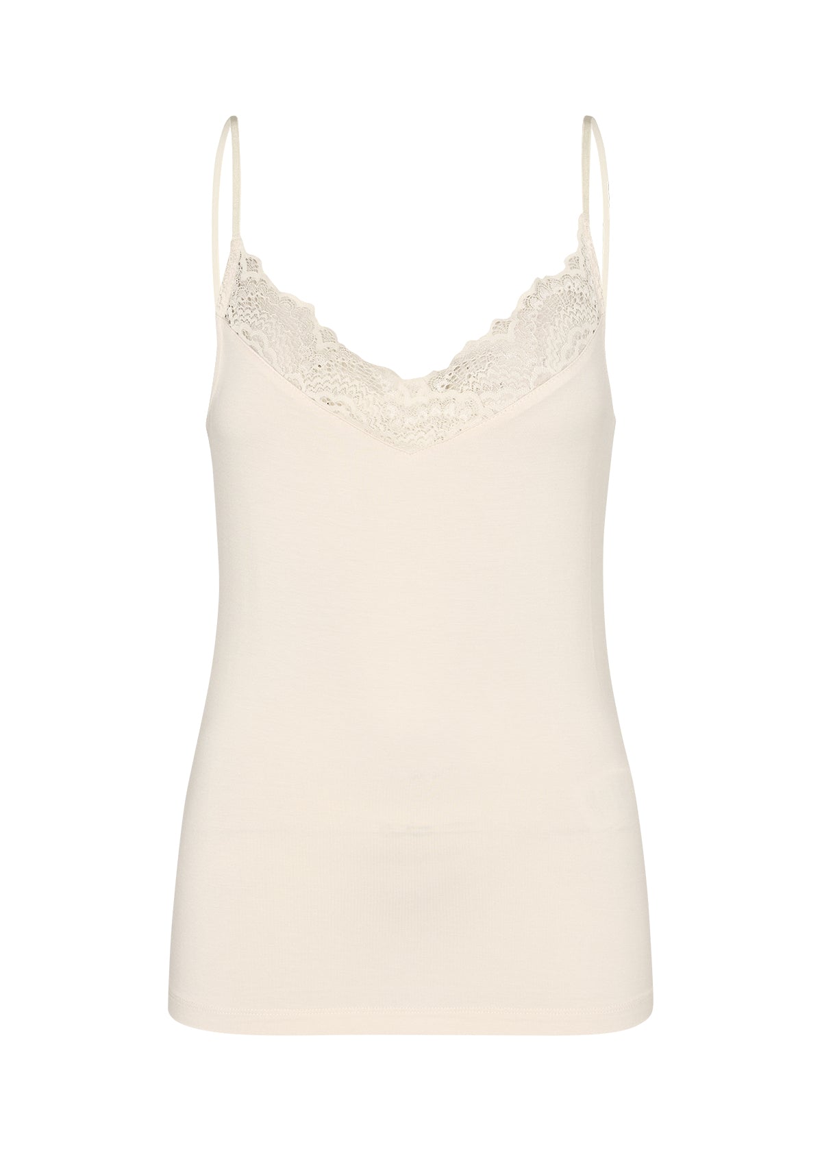 Camisole à dentelle crème