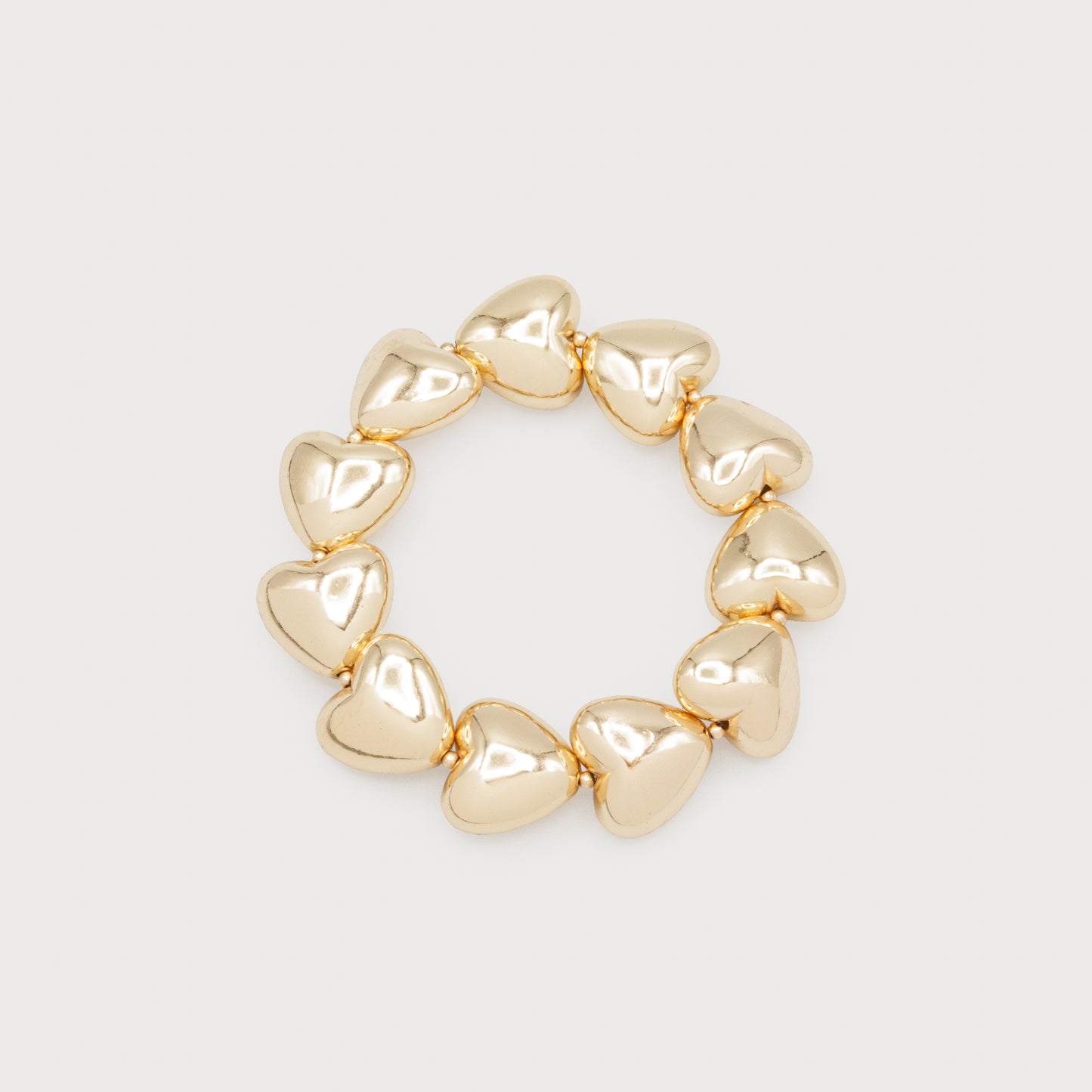 Bracelet cœurs or