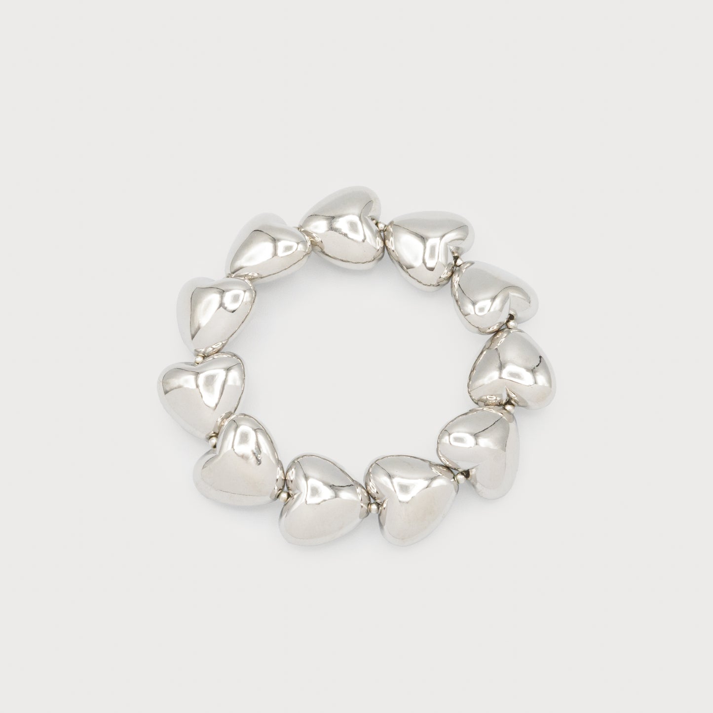 Bracelet cœurs argent