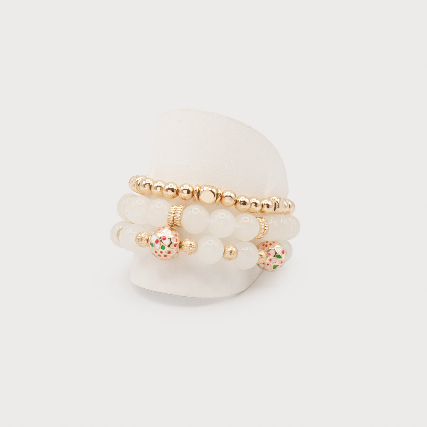 Ensemble de trois bracelets or