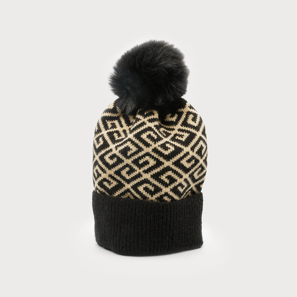 Bonnet chaud avec pompom