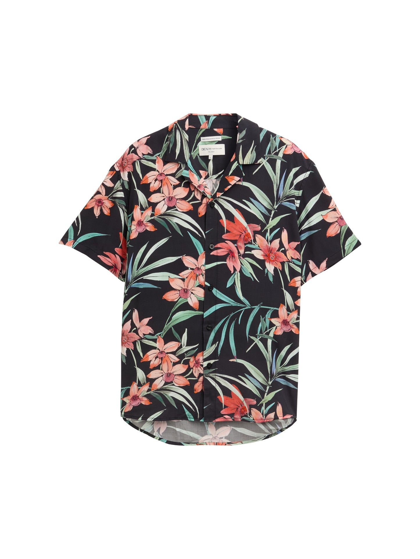 Chemise ample à motif floral