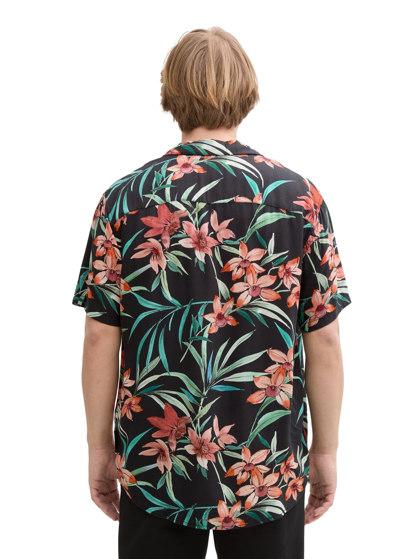 Chemise ample à motif floral
