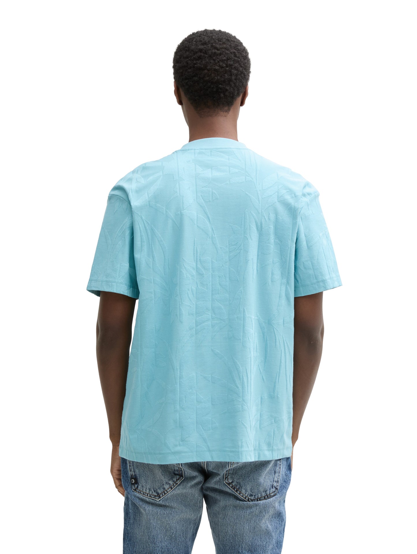 t-shirt jacquard coupe décontracté - 2 couleurs