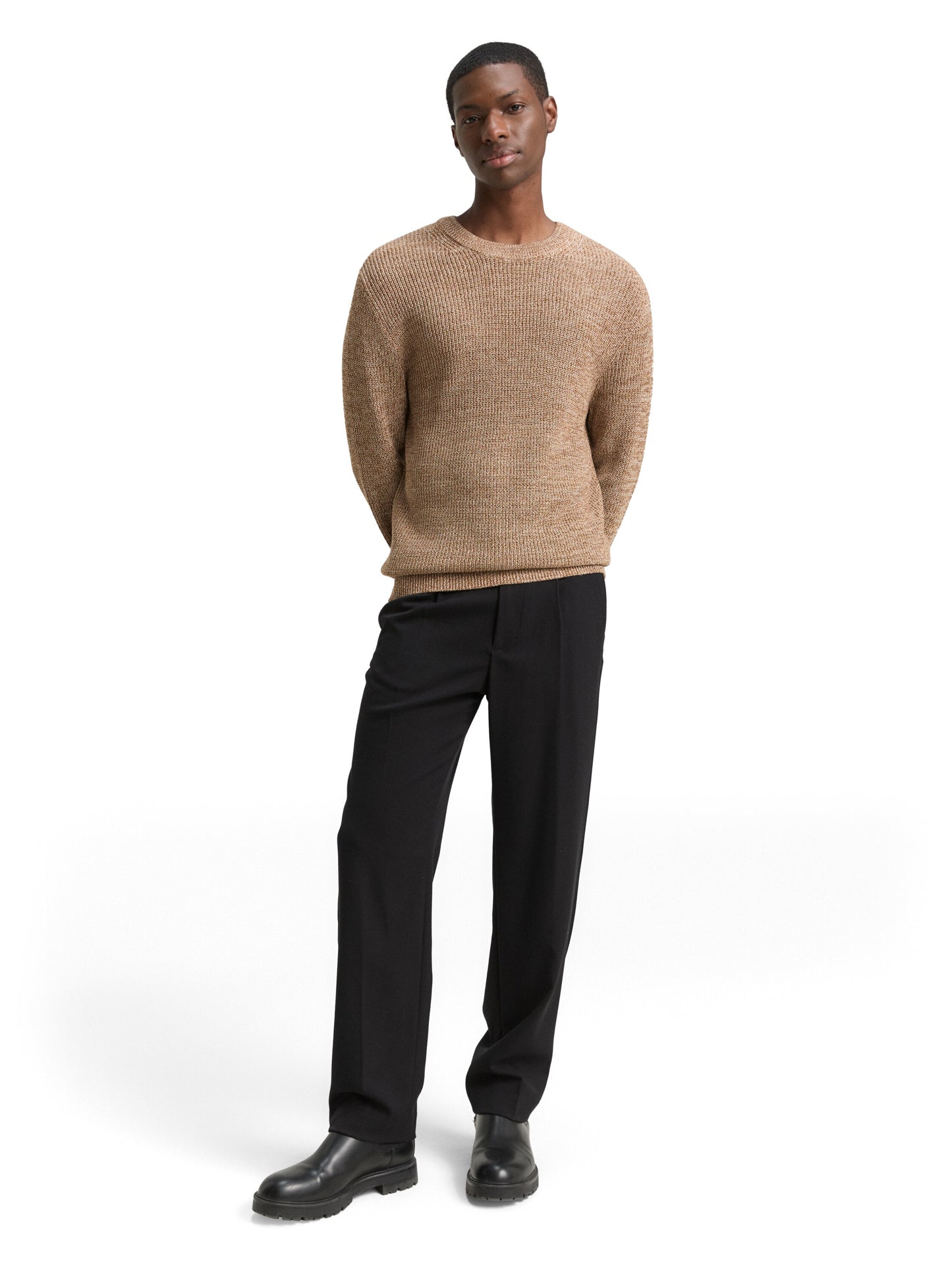 Pull en maille à col rond