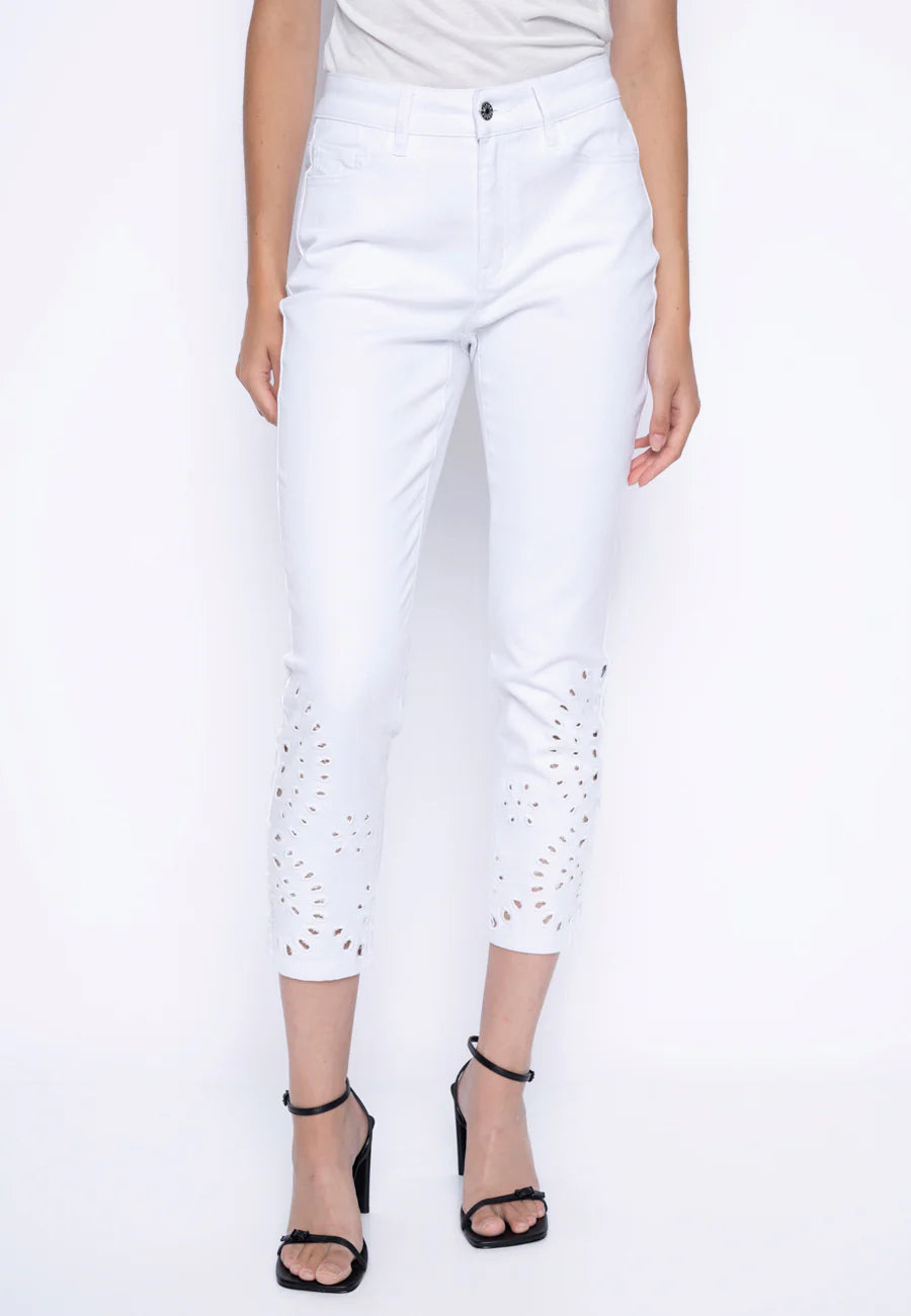 Jeans avec broderie