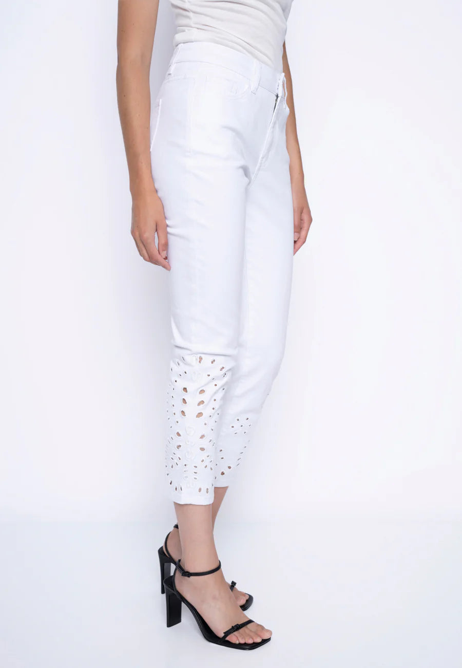Jeans avec broderie