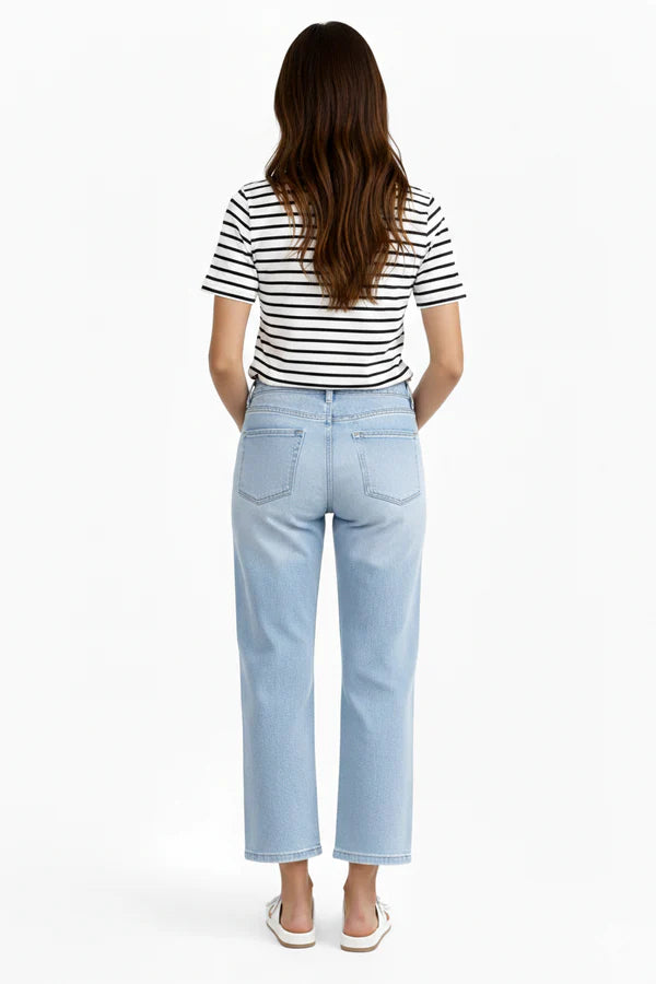 Jeans évasé longueur cheville