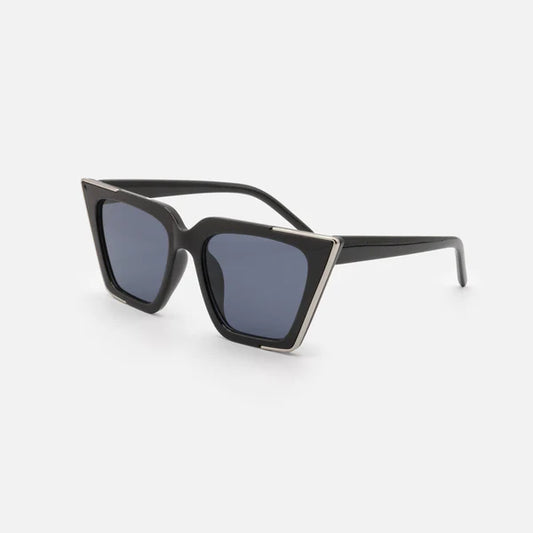 Lunettes de soleil noires et argentées