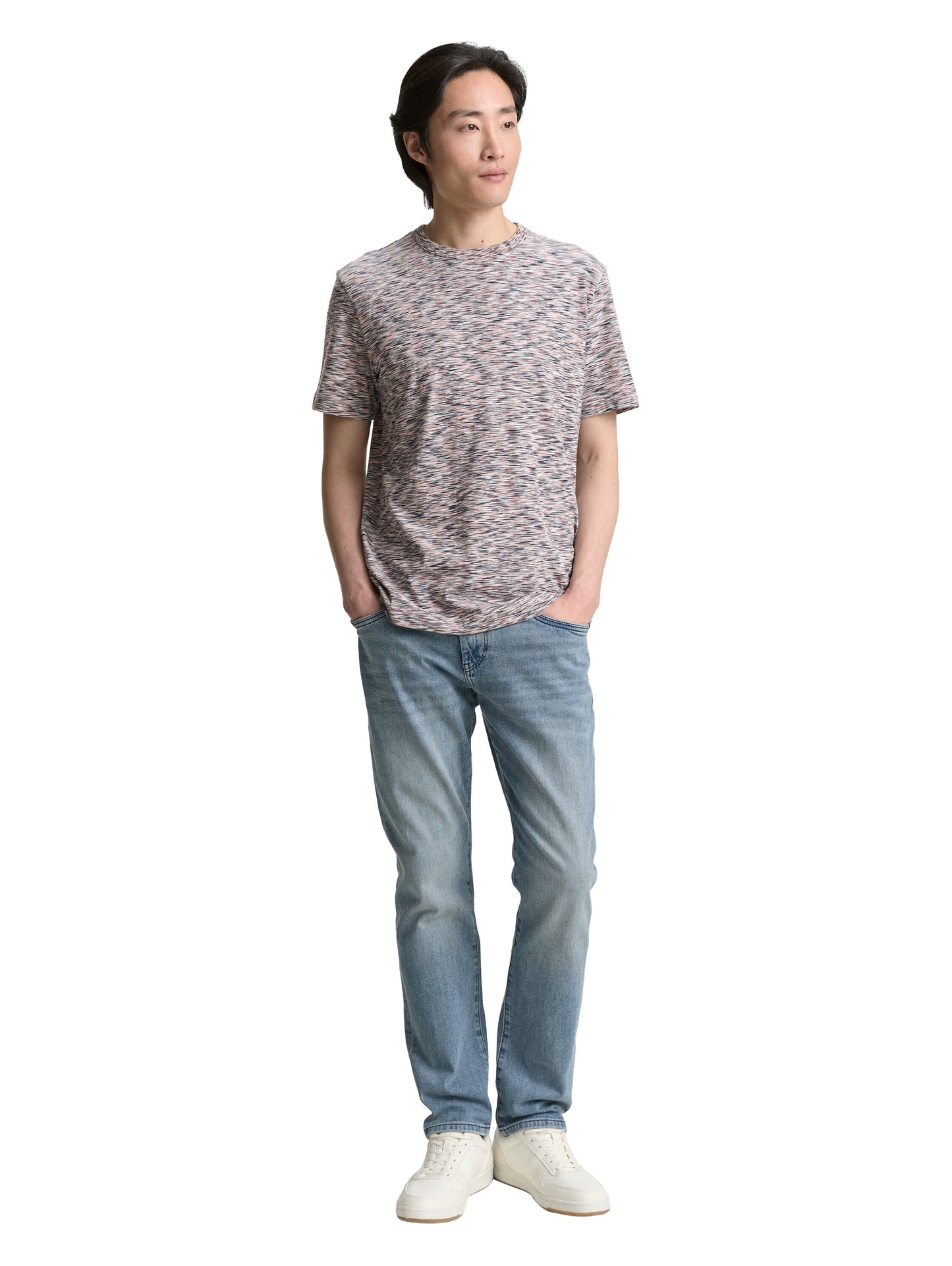 T-shirt au look chiné - 2 couleurs