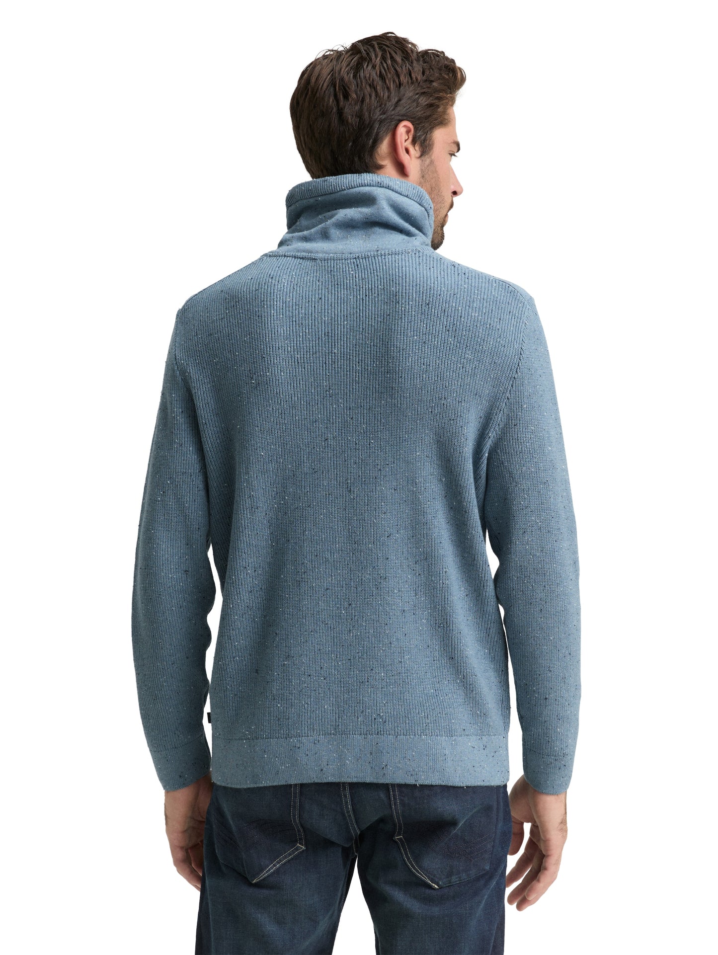 Pull en maille à l'aspect chiné