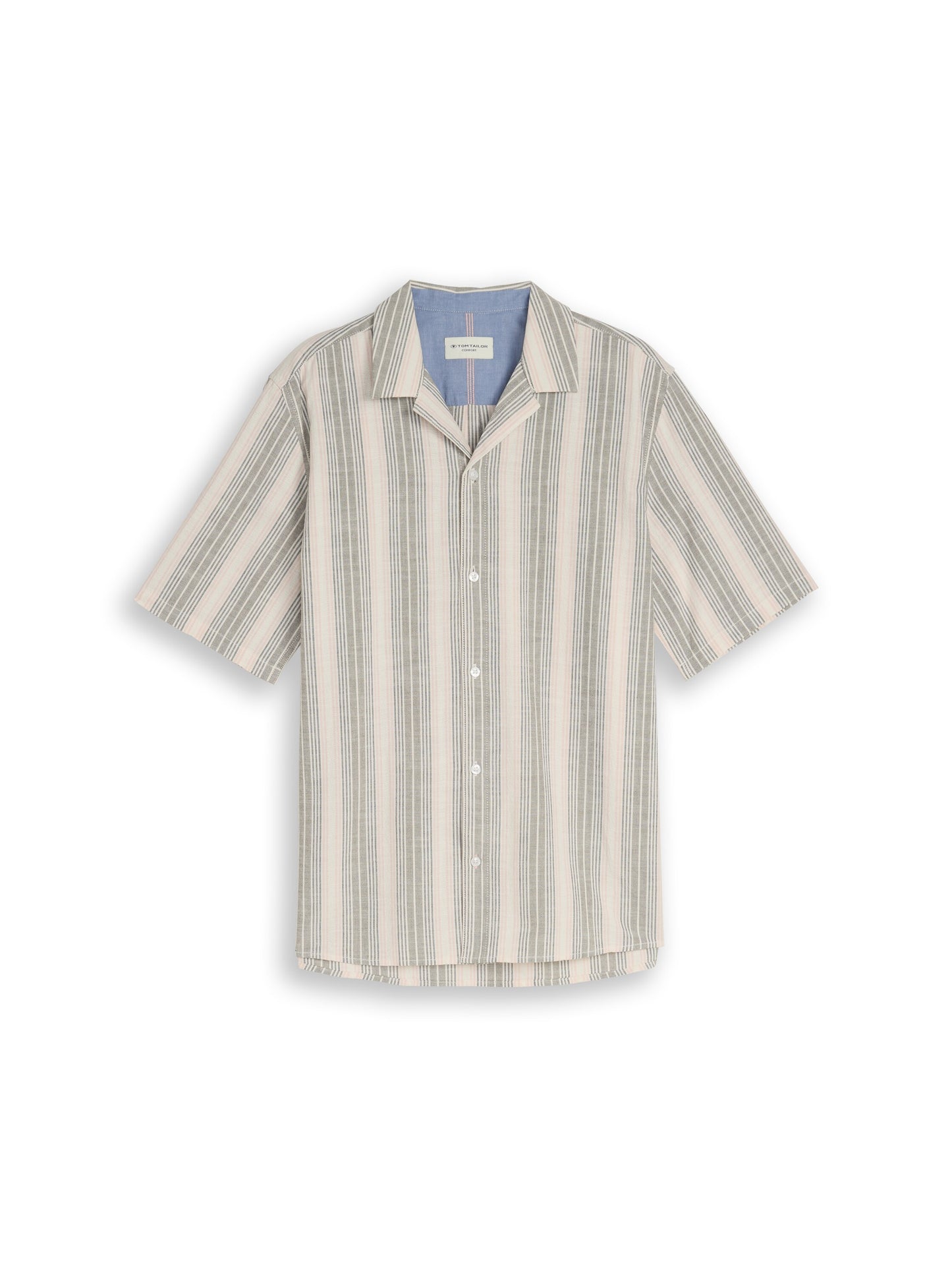 Chemise rayée aux tons naturels