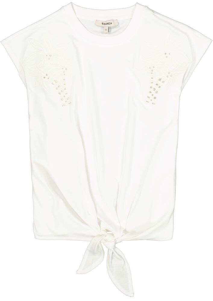 T-shirt à broderies délicates