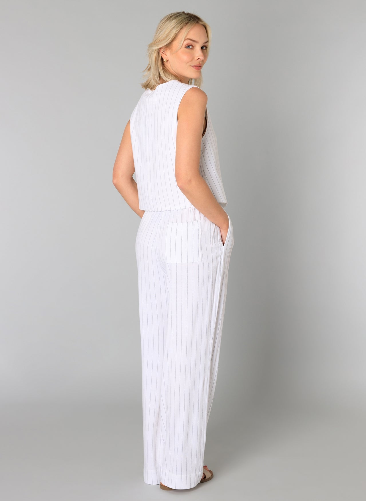 Camisole veste à rayures Tekla
