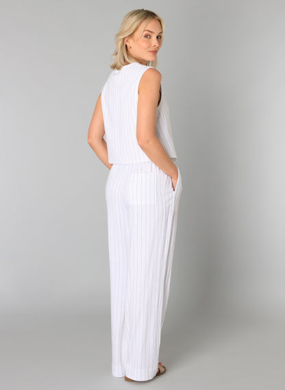 Camisole veste à rayures Tekla