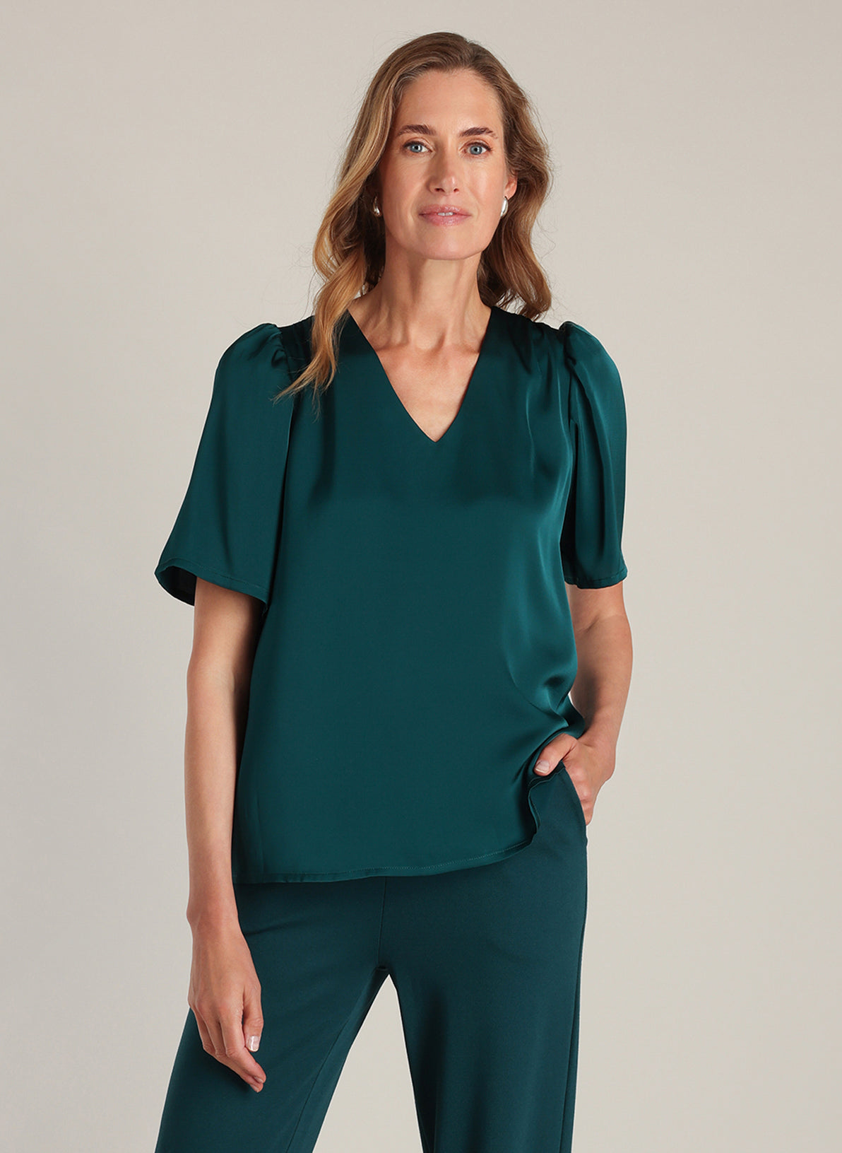 Blouse en satin
