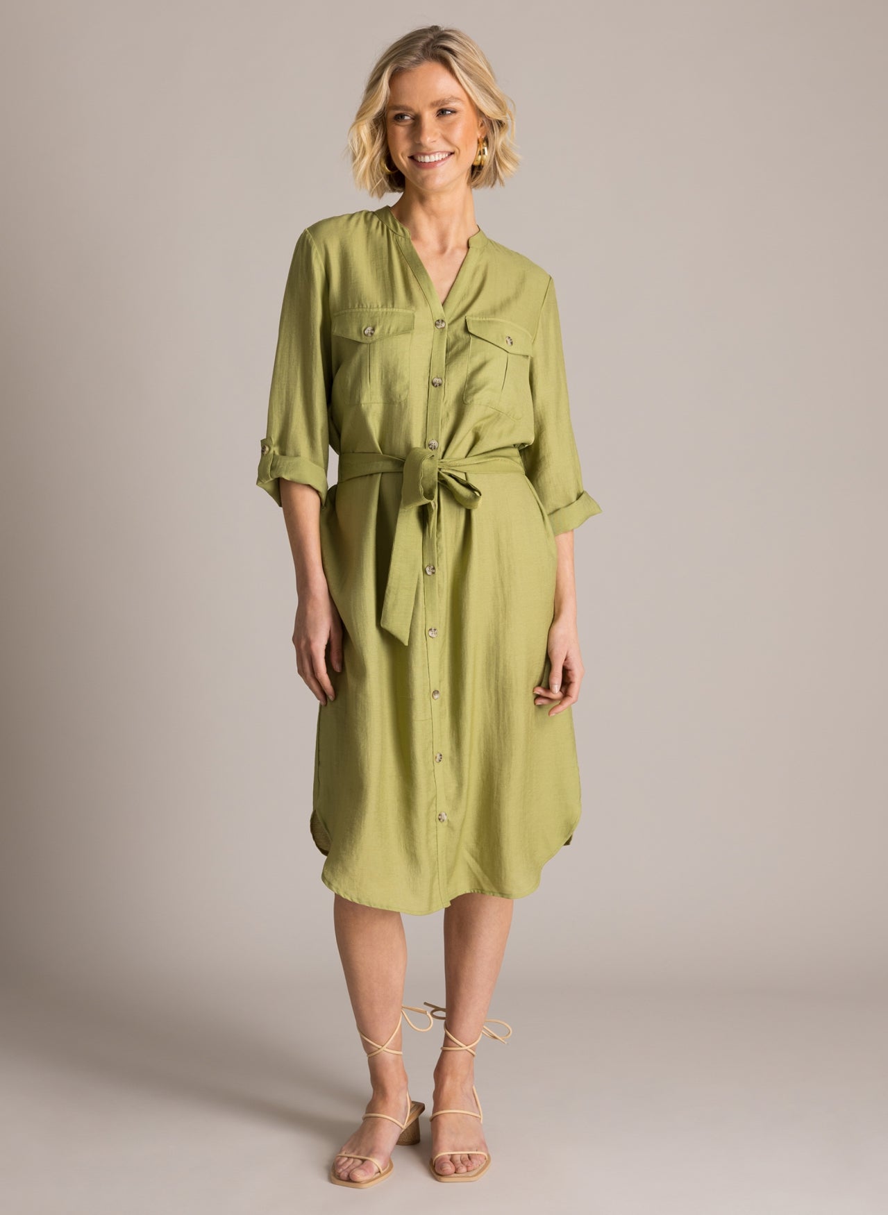 Robe Kristel coupe naturelle et fluide