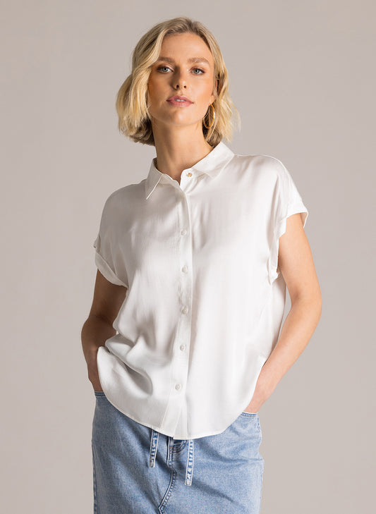 Chemisier Sandra Essentiel blanc cassé