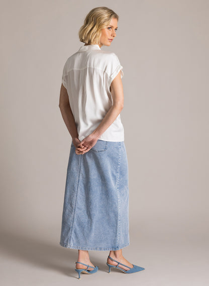 Chemisier Sandra Essentiel blanc cassé