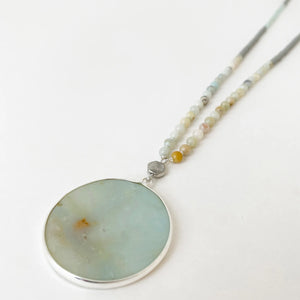 Collier blanc et or Caracol 1559-MXW