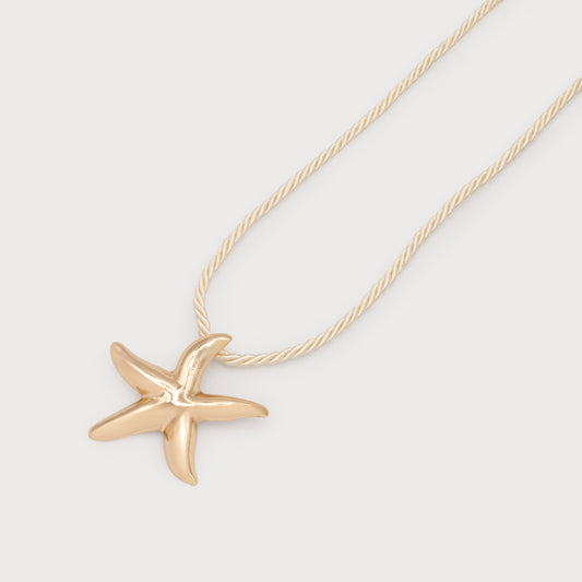 Pendentif étoile de mer or