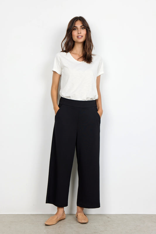 Pantalon 7/8 extensible noir