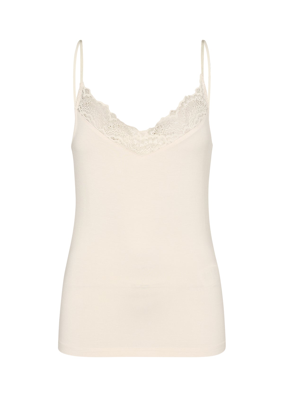 Camisole à dentelle crème