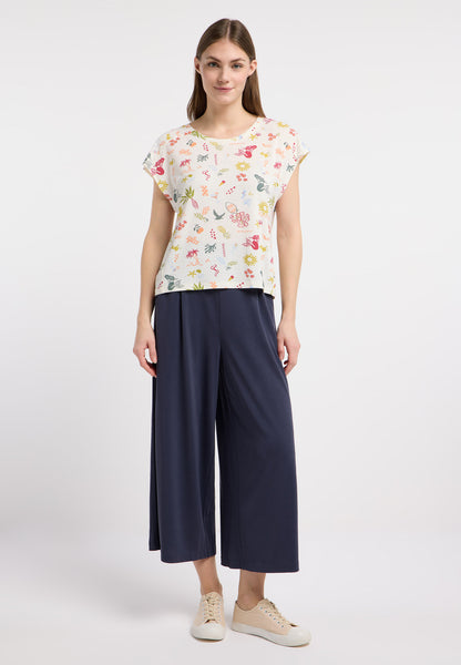 Haut fluide aux motifs artistiques