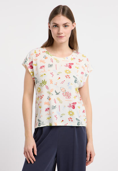 Haut fluide aux motifs artistiques