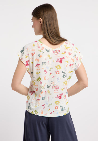 Haut fluide aux motifs artistiques