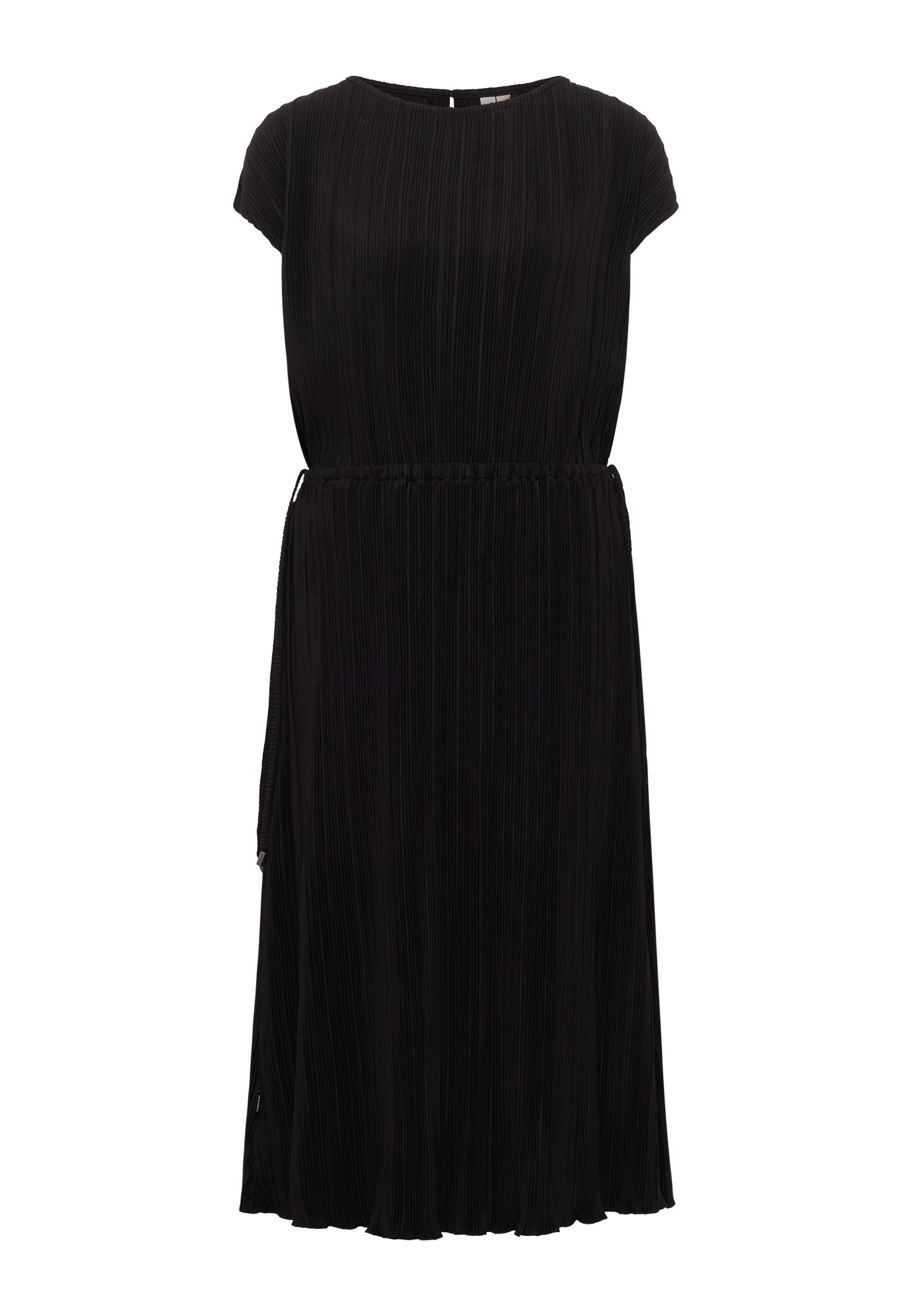 Robe noire féminine au tombé souple