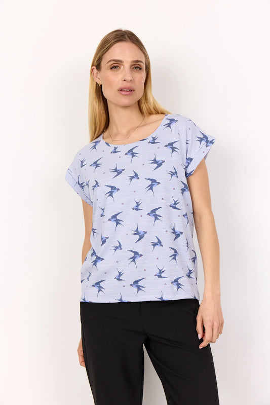 T-shirt imprimé oiseaux