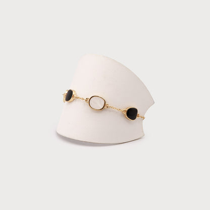 Bracelet de pièces de métal et acrylique