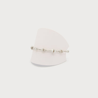 Bracelet ajustable métal et imitation coquillage