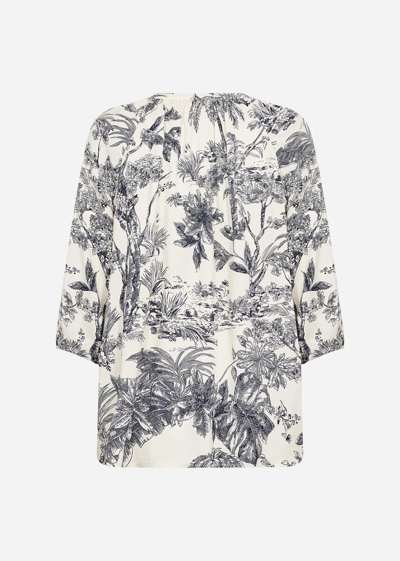 Chemisier à imprimé botanique
