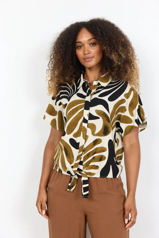 Chemise imprimée abstraite