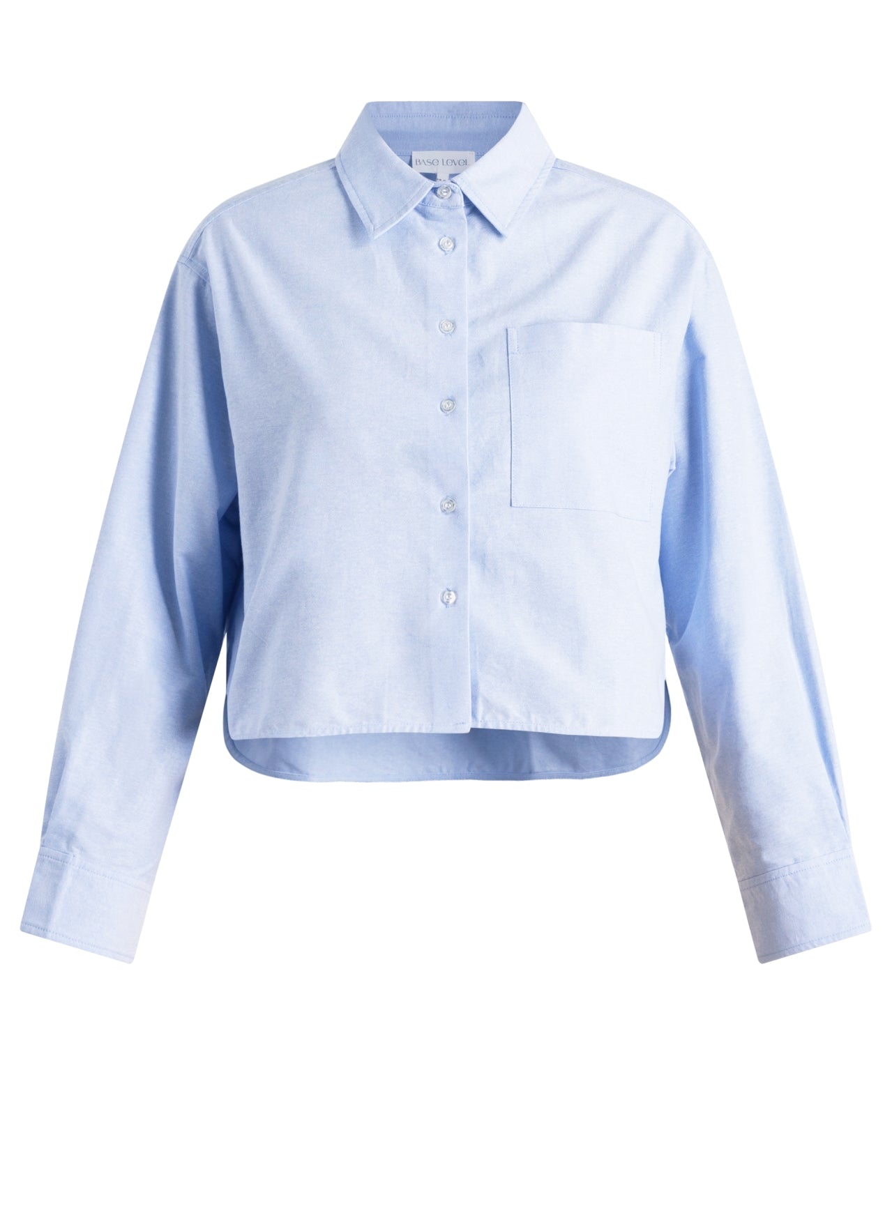 Chemisier court bleu ciel