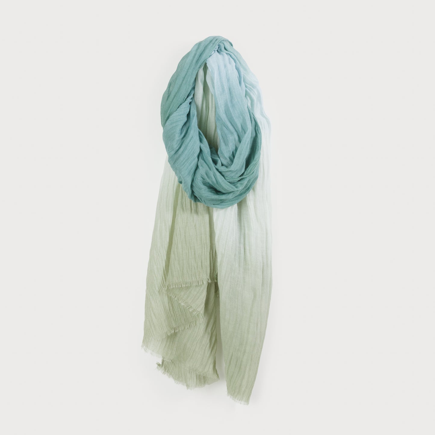 Écharpe légère ombré vert