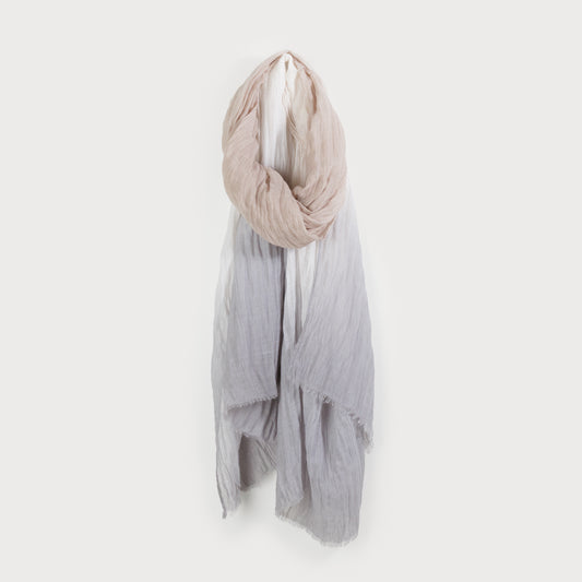 Écharpe légère ombré gris