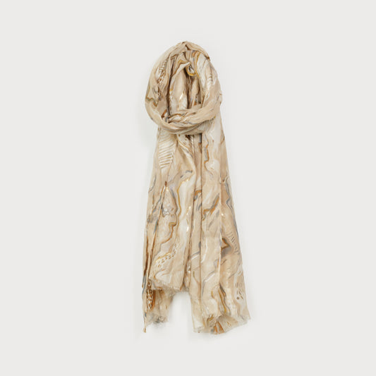 Écharpe légère beige
