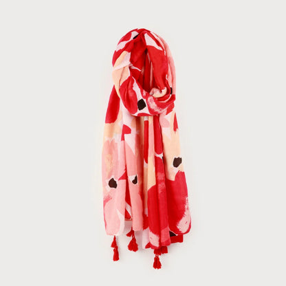 Foulard léger imprimé bouquet floral