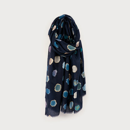 Foulard léger petits pois colorés