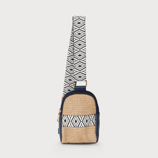 Sac à bandoulière rafia