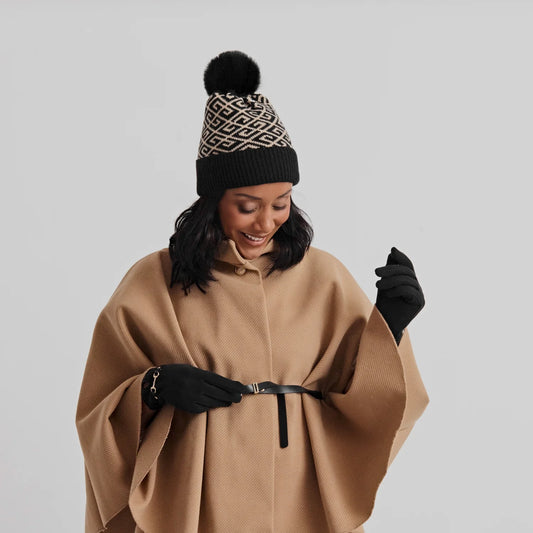 Bonnet chaud avec pompom