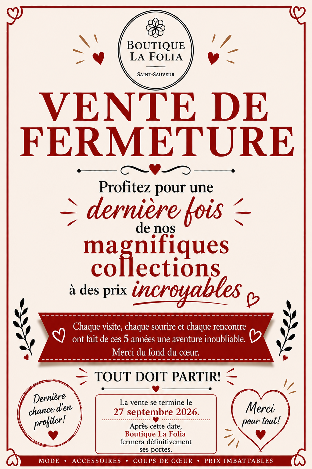Vente finale